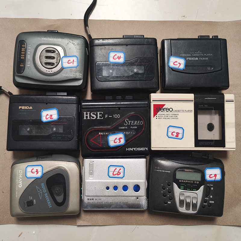二手老物件磁带机 c随身听walkman古董收藏品卡带机维修配件 jx17
