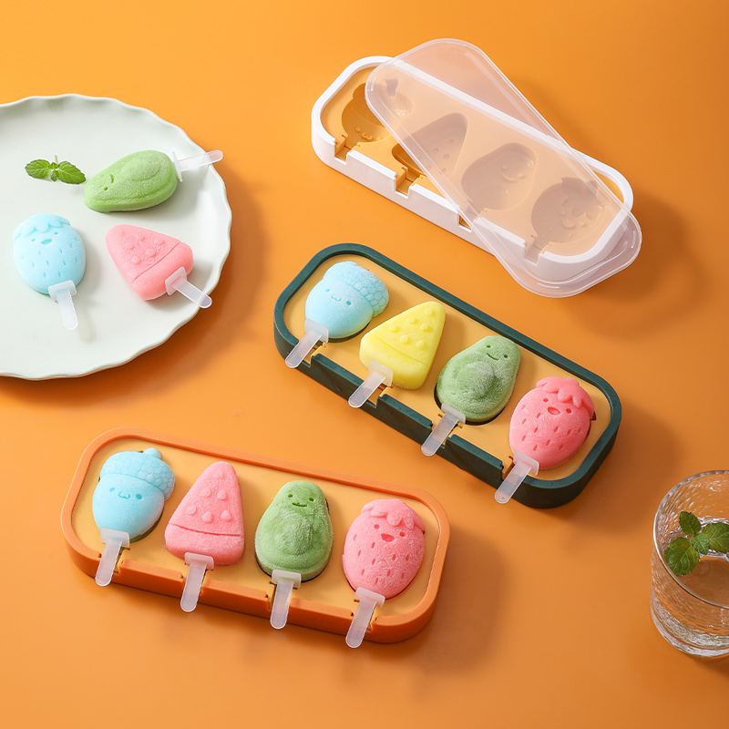 雪糕模具食品级硅胶家用自制手工儿童奶酪棒做冰棒冰淇淋冰糕磨具