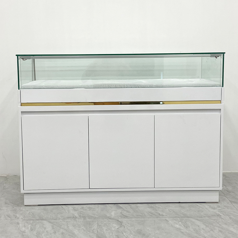 玻璃产品展示柜饰品珠宝模型陈列柜台多功能烤漆现代简约柜可定制