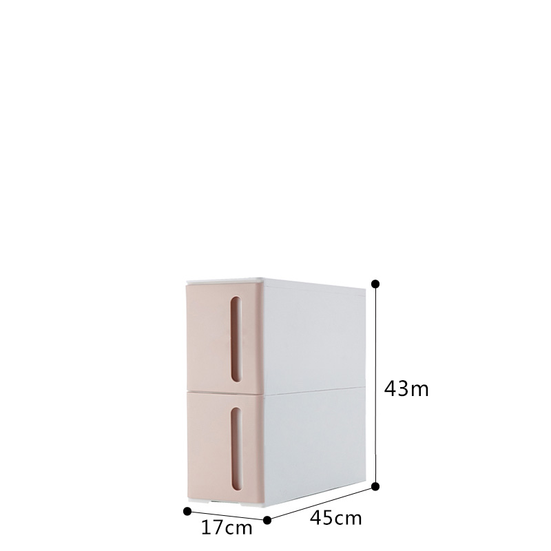 新款17cm18缝隙收纳柜塑料抽屉式卫生间厨房冰箱边柜子沙发缝隙边