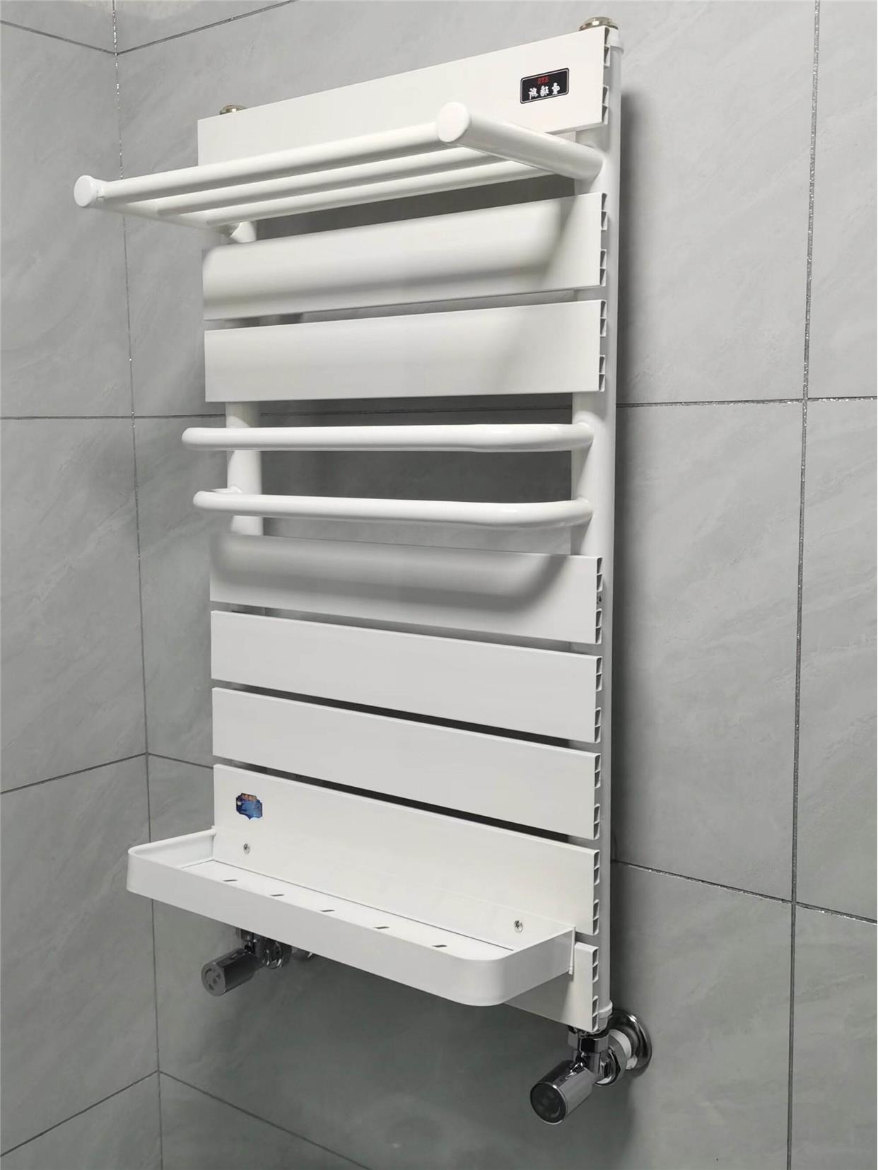 卫生间暖气片小背篓家用水暖壁挂式集中供暖卫浴散热器毛巾置物架