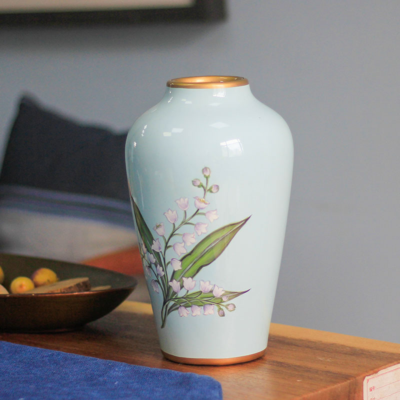 新中式家居创意花瓶客厅餐桌电视柜摆件插花陶瓷现代花艺装饰品