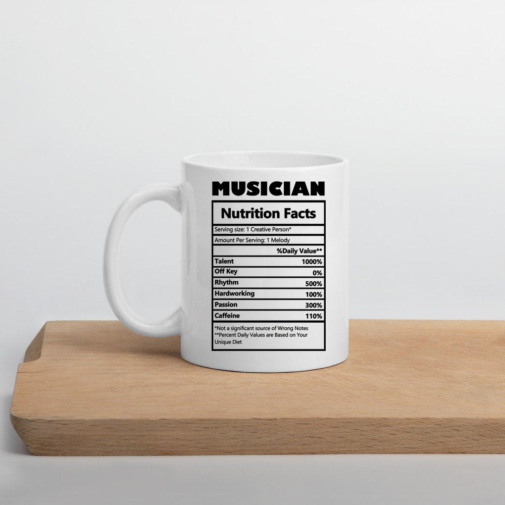 musician音乐家音乐生日杯子礼物创意营养标签咖啡马克杯子礼物