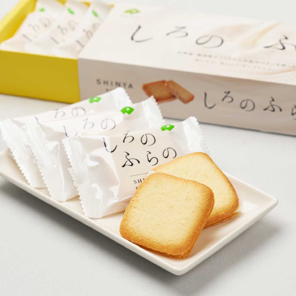 日本直邮新谷SHINYA柠檬芝士黄油白巧克力夹心饼干生日礼物10枚入