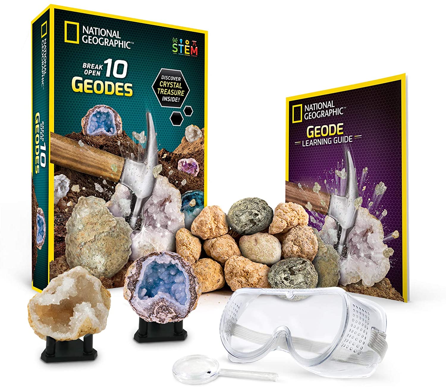 国家地理恐龙化石矿石宝石套装水晶儿童diy地质科学生物益智玩具