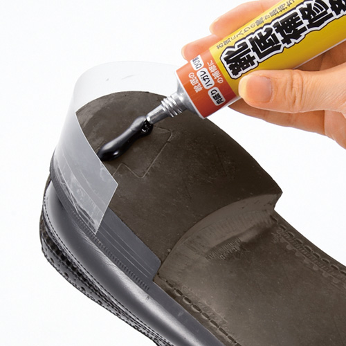 日本修补鞋跟磨损填充胶鞋底破洞耐磨修复工具凝胶加固黏合剂膏胶
