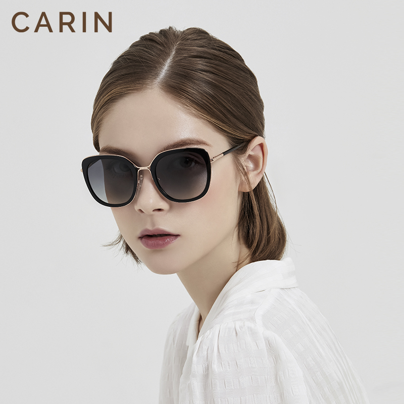CARIN墨镜女款LINDA秀智同款方框记忆板材金属防紫外线时尚太阳镜