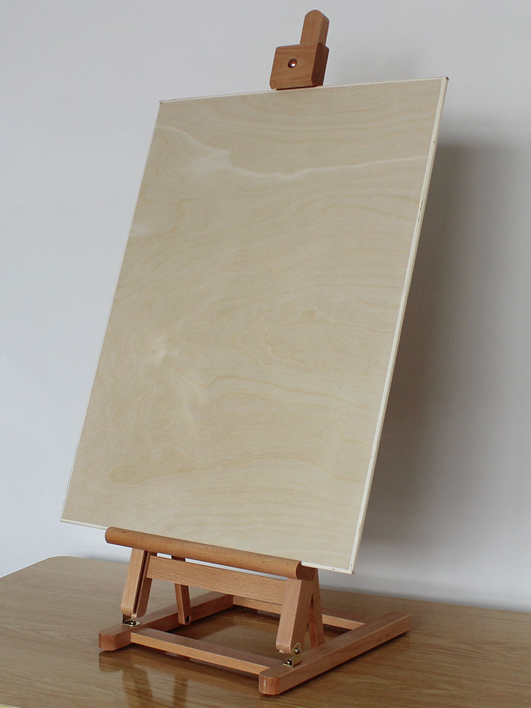 博汇画材 进口红榉木制小号桌面台式画架展示架油画架油画箱