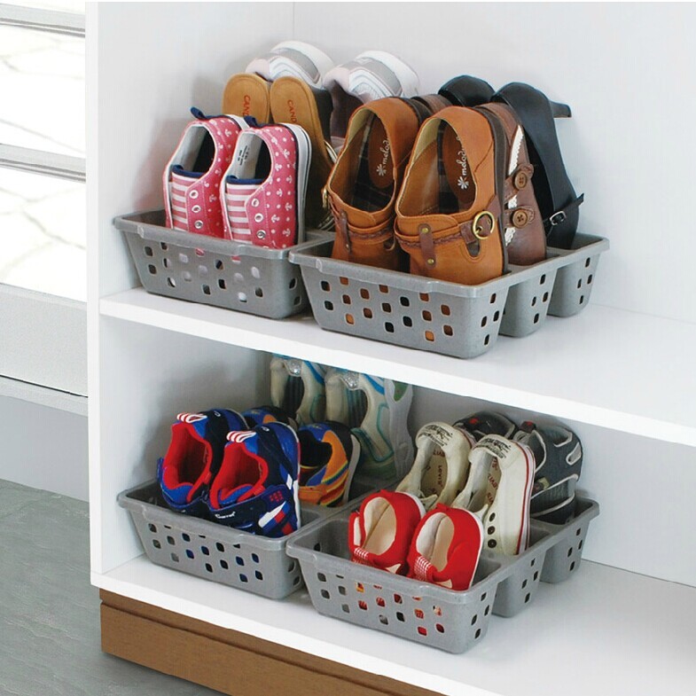 【清仓】日本进口鞋架鞋盒鞋子收纳架整理盒收纳筐空间大师