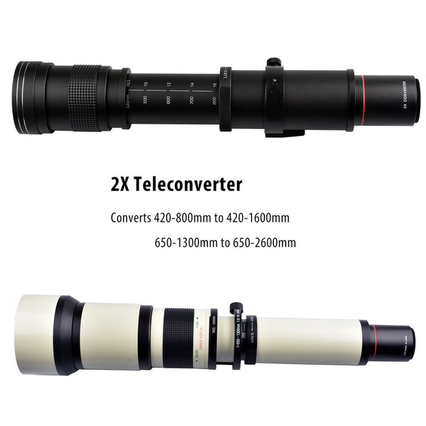 420-800mm F8.3手动镜头适用于佳能尼康单反索尼微单长焦摄月荷花
