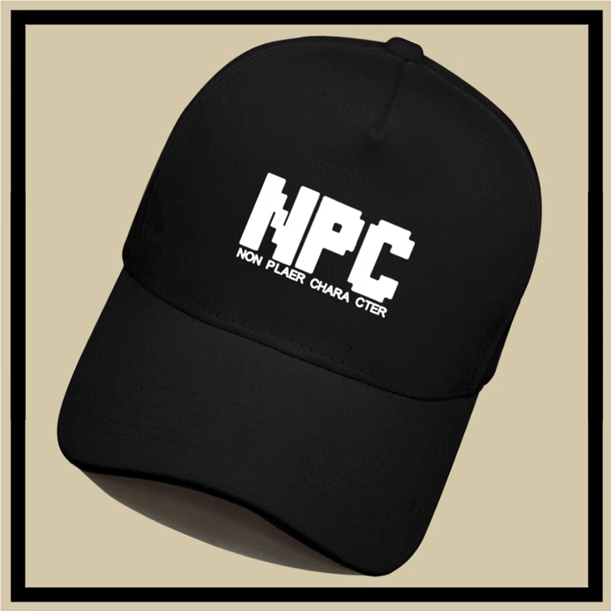 NPC道具合成创意游戏男士学生休闲运动遮阳帽子定制鸭舌帽棒球帽