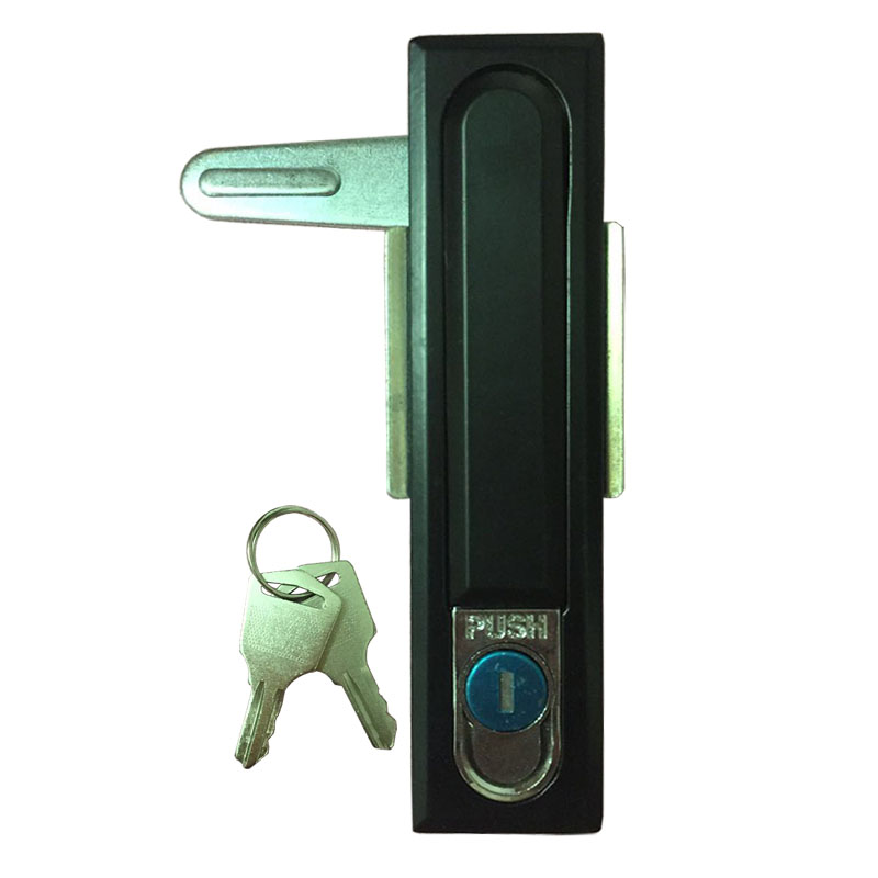 深久柜锁MS818配电箱动力机柜门锁具MS490户外设备平面大黑锁480