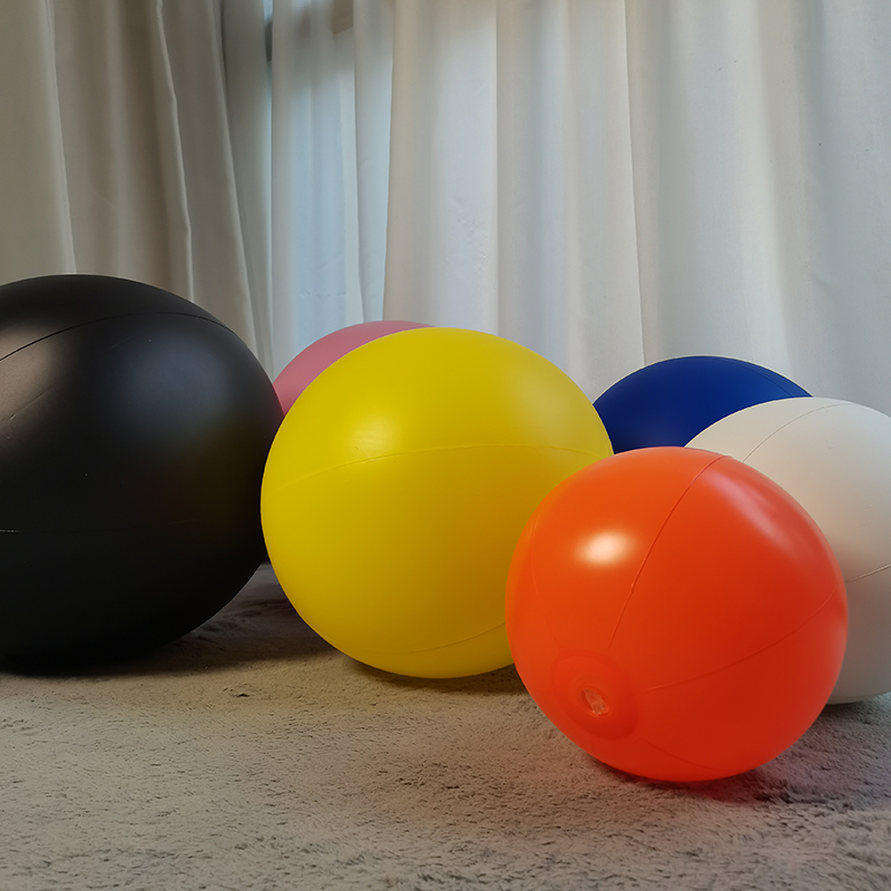 圆球马卡龙球哑光装饰彩球闭气气模PVC气模塑料球定位气模沙滩球