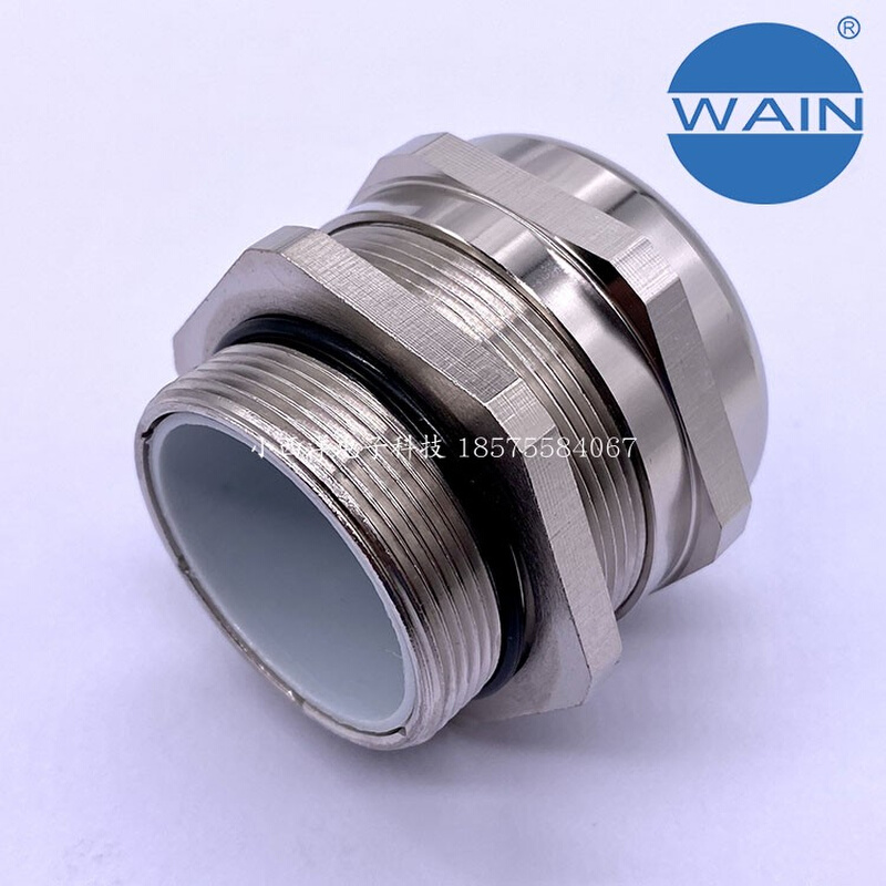 WNA-M32(D18-25) WAIN电缆防水接头 唯恩金属格兰头铜镀镍M32*1.5