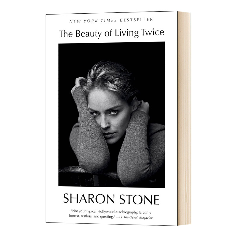 现货 美丽重生 莎朗·斯通自传 英文原版 Sharon Stone:The Beauty of Living Twice 好莱坞女星传记回忆录 纽约时报畅销书精装