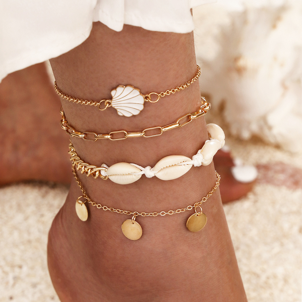 Ankle Bracelet On Leg Foot Trendy Summer Beach Jewelry Gift
