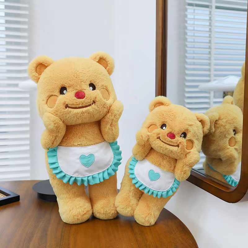 泰国黄油小熊玩偶挂件钥匙扣捏捏乐娃娃公仔玩偶可爱大号生日礼物