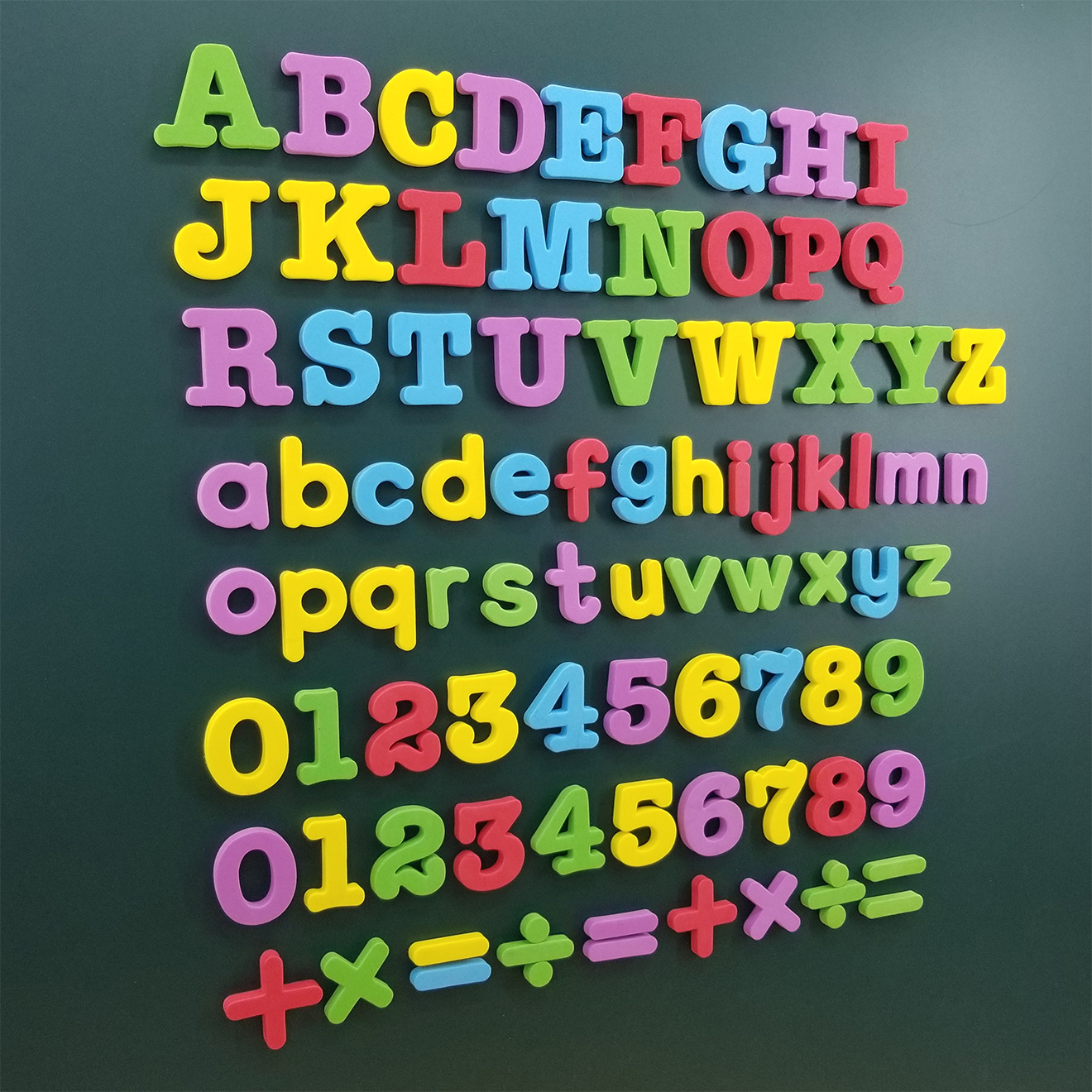 磁力英文字母冰箱贴板儿童磁性数字早教益智黑板贴幼儿园宝宝教具