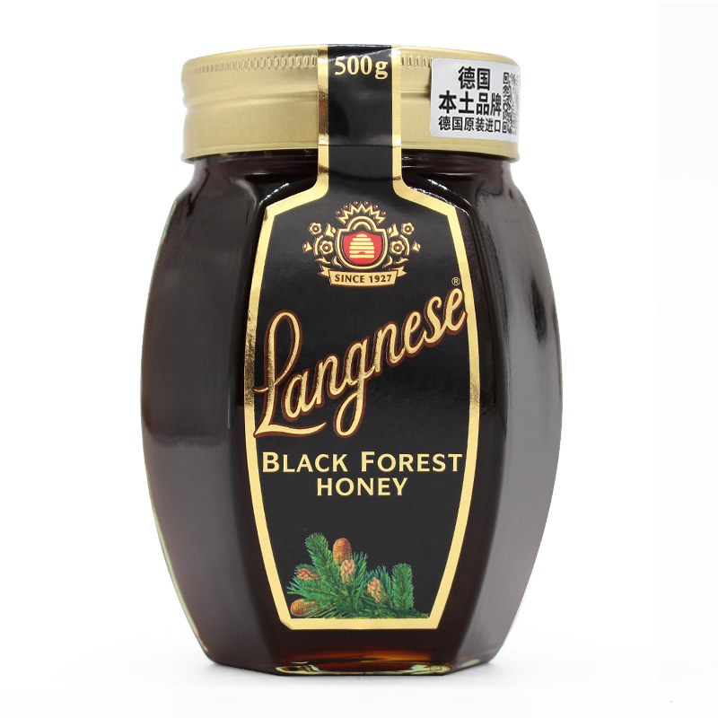 德国原装进口Langnese琅尼斯天然黑森林蜂蜜松树蜂蜜黑蜂蜜500g瓶