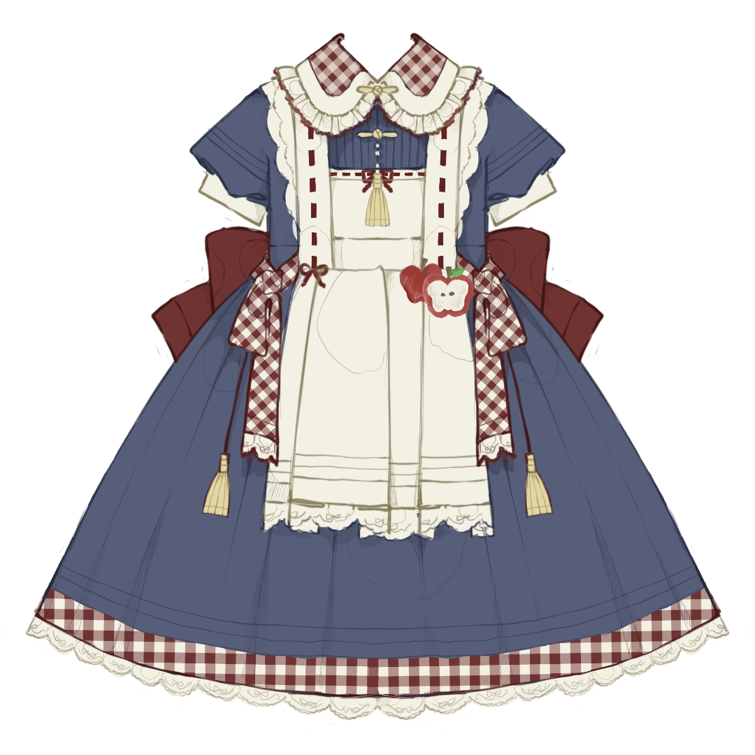 爱丽丝的野餐原创设计lolita连衣裙op新款长袖日常裙子意向金预约