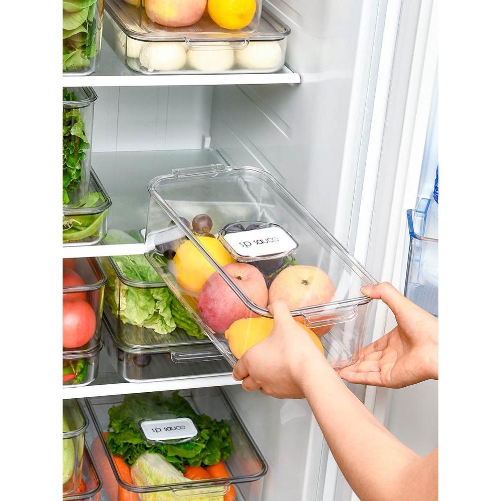 可叠加冰爱那儿箱收纳盒冷透明带盖水蔬菜保鲜盒大容量藏果整食品