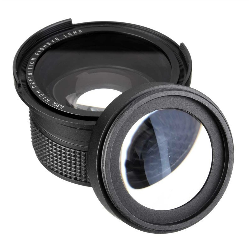 Lightdow 58mm 0.35X Fish Eye Super Wide Angle Fisheye Lens