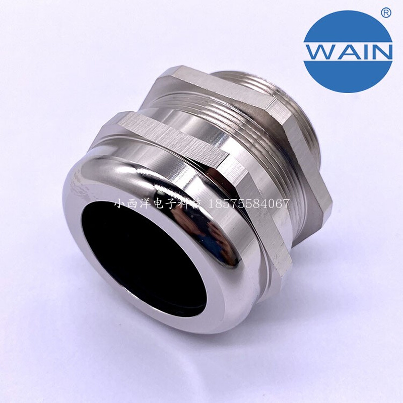 WNA-M25(D13-18) WAIN电缆锁紧接头 唯恩金属格兰头铜镀镍M25*1.5
