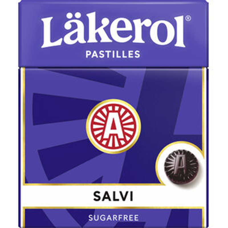 瑞典进口Lakerol润喉糖海盐覆盆子原味趣味休闲北欧特色零食25g