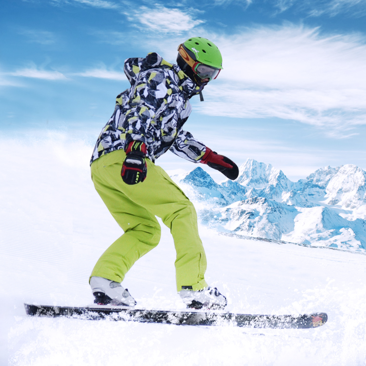爱雪户外男款滑雪服防风防水加厚保暖雪乡棉服时尚男滑雪衣冲锋衣