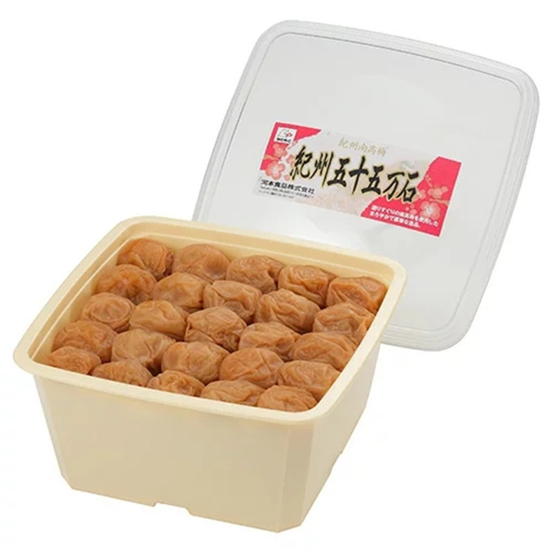 日本直邮和歌山特产纪州南高梅五十五万石腌制梅干8%盐度下饭菜