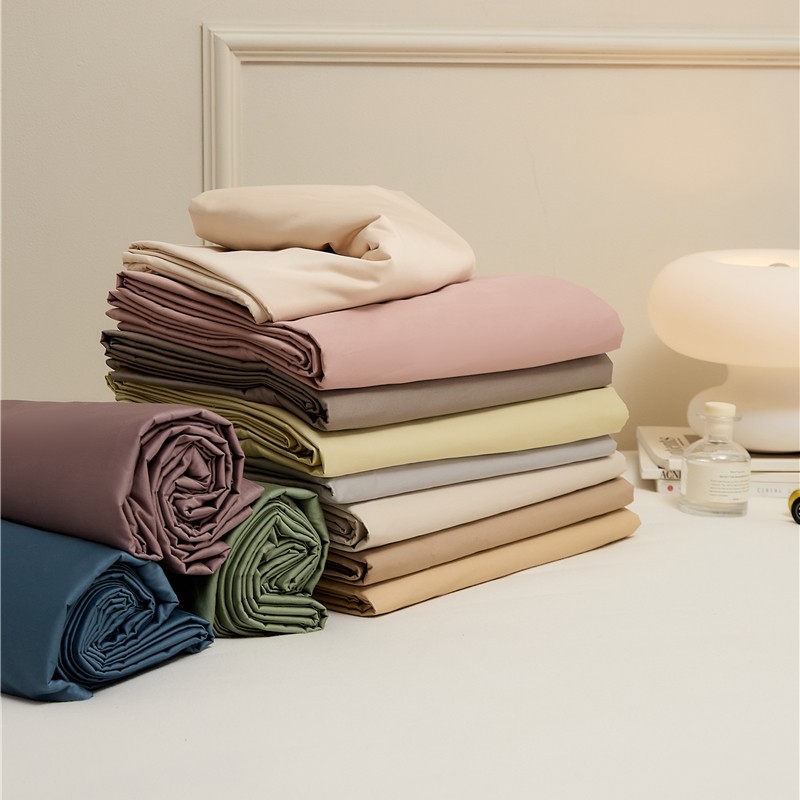 南通百宏纺织科技有限公司100支新疆长绒棉纯棉被套纯色简约款床