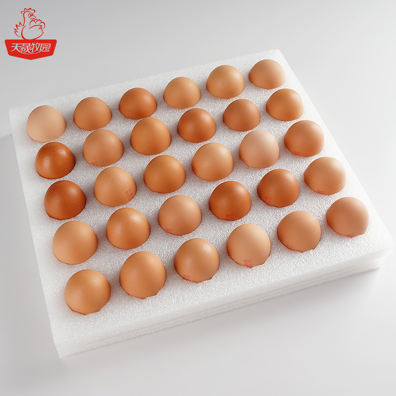 天晟牧园 新鲜鸡蛋30枚 年货礼盒 谷物喂养优质发当日产破损包赔