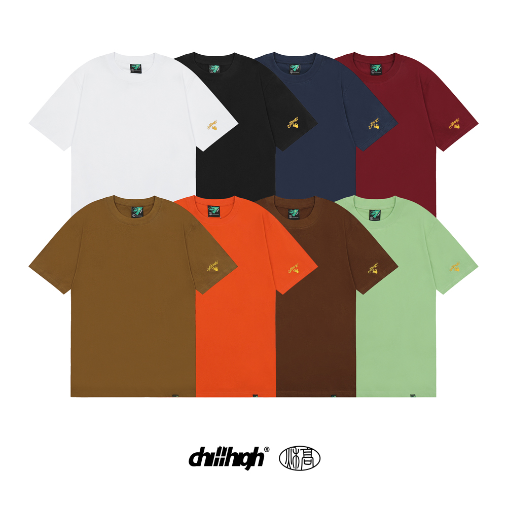 ChillHigh C270美式重磅圆领纯色宽松Classic Fit版型宽松短袖T恤