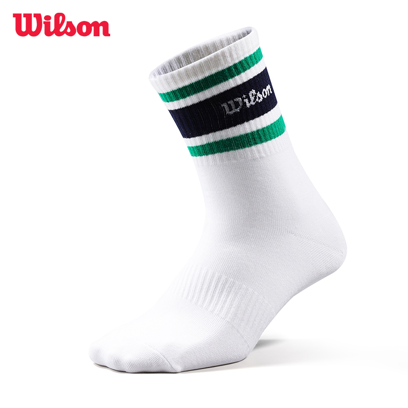 Wilson威尔胜网球袜中筒中邦运动袜子男女休闲袜潮袜