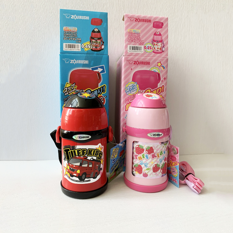 日本本土象印儿童保温杯SC-ZT45系列450ml红胖子粉胖子保温保冷用