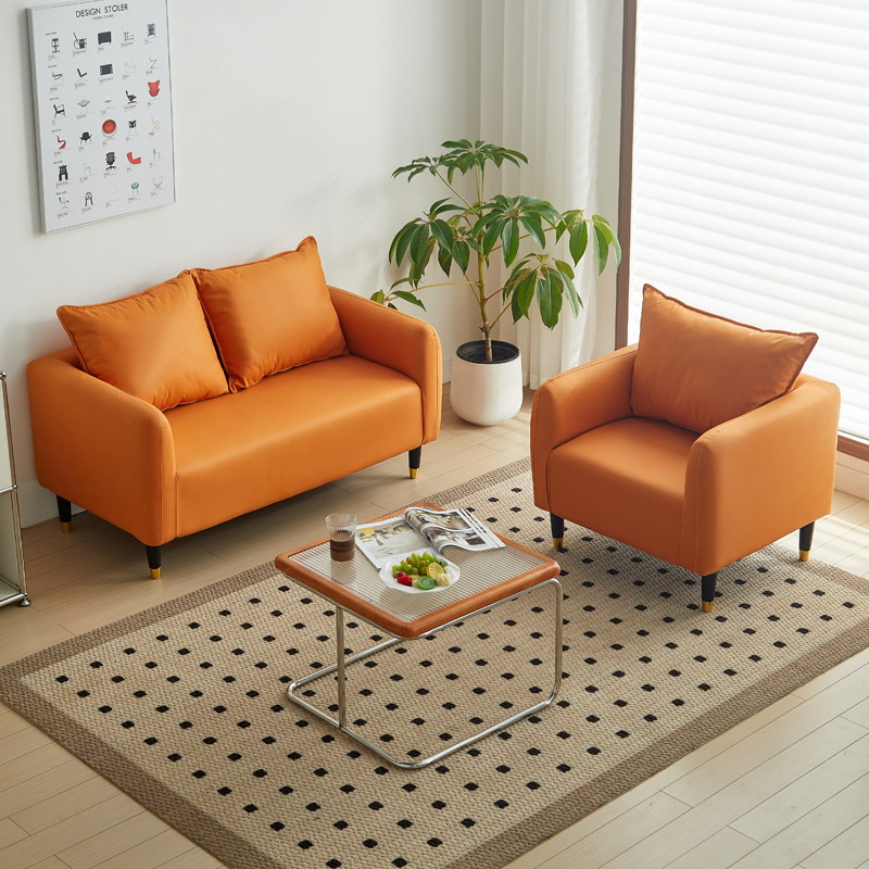 科技布沙发小户型出租房双人三人客厅家用现代简约网红服装店沙发
