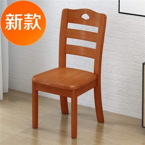 全实木现餐简椅家用靠q背椅椅实木座椅椅x代椅约约餐厅餐桌椅椅;