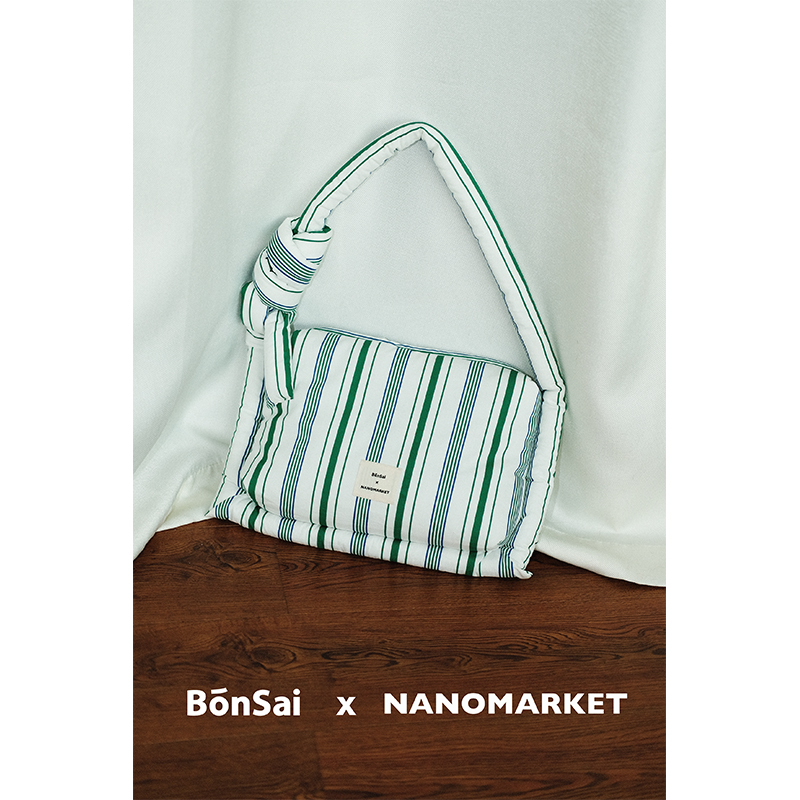 BonSai Studio × NANOMARKE合作款Date in an hour 条纹西多士包