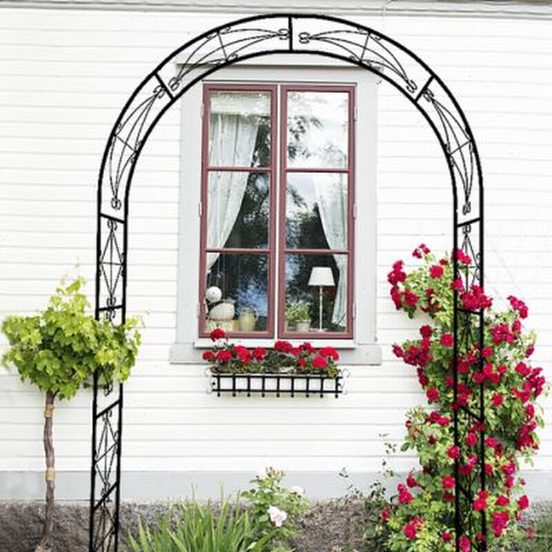 小毛草的花园 户外欧式花园拱门装饰家用植物爬架爬藤架花棚架