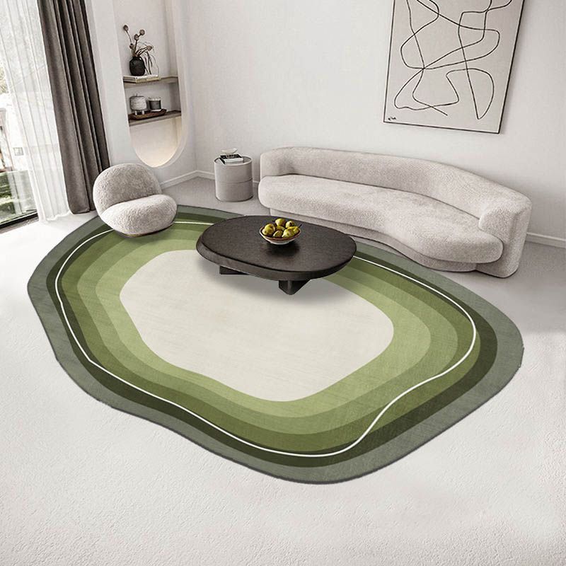 北欧轻奢异型客厅地毯简约艺术卧室床边毯日式民宿不规则地毯家用