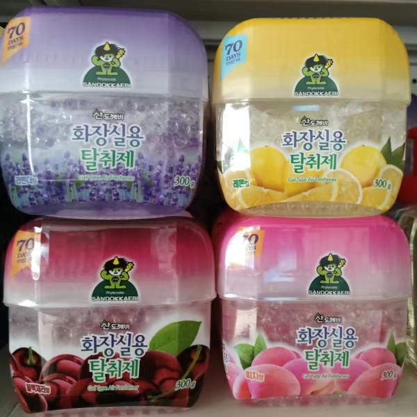 韩国山小怪卫生间芳香剂除味剂清除异味300g薰衣草柠檬黑樱桃桃子