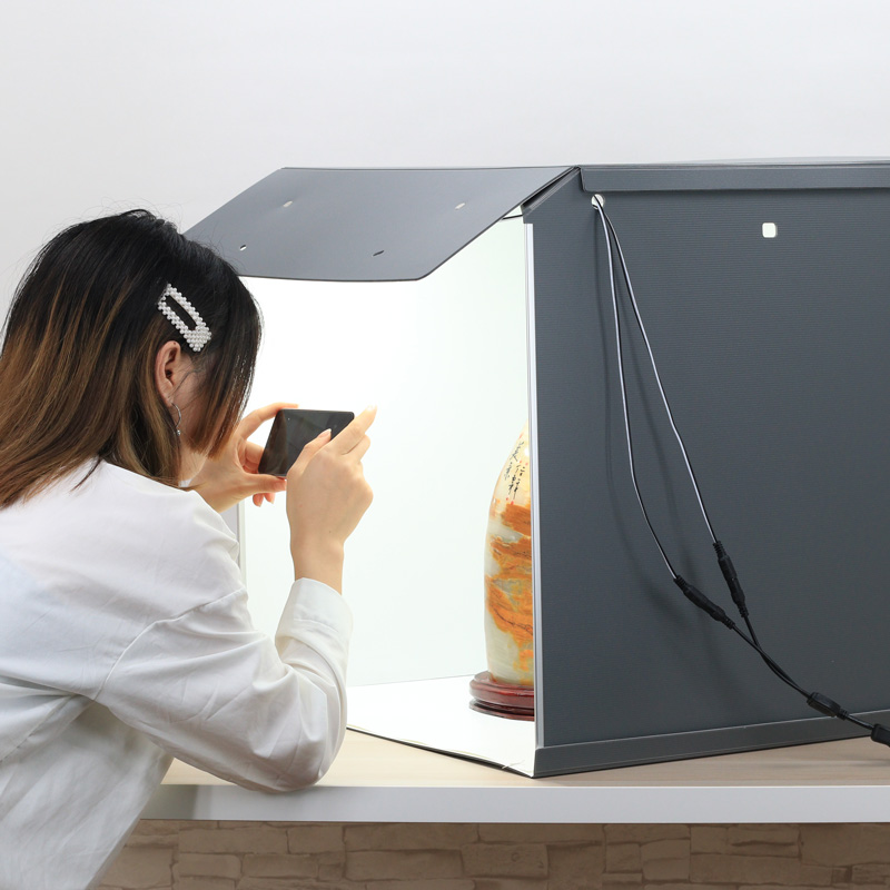 SANOTO神图F60摄影棚LED摄影灯箱柔光补光灯拍照拍摄道具器材调光