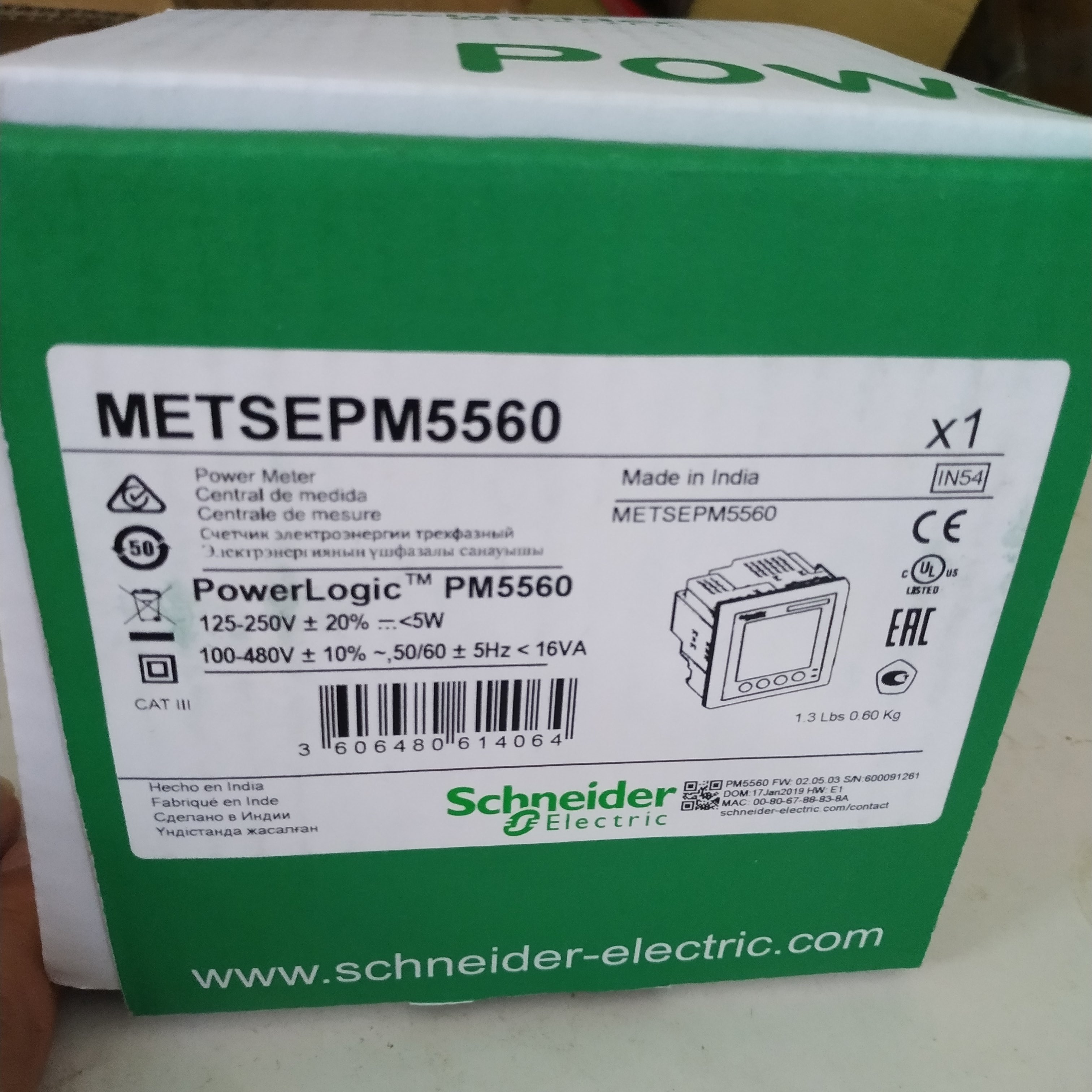 施耐德多功能电能表METSEPM5560/PM5350P/PM5110/PM2105/PM2125C