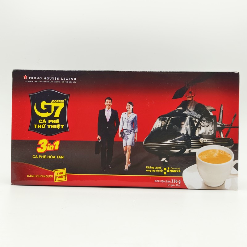 越南原装中原G7盒装咖啡336克（21包X16g）速溶三合一咖啡包邮