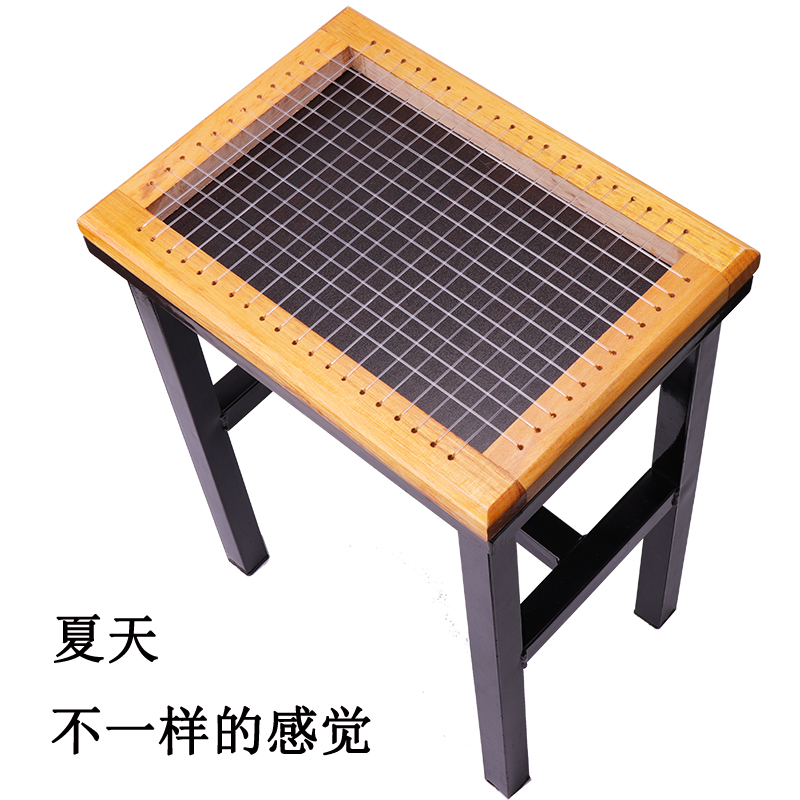 夏季坐垫透气麻将散热垫学生椅垫木框座垫工厂凳子垫子屁垫长方形