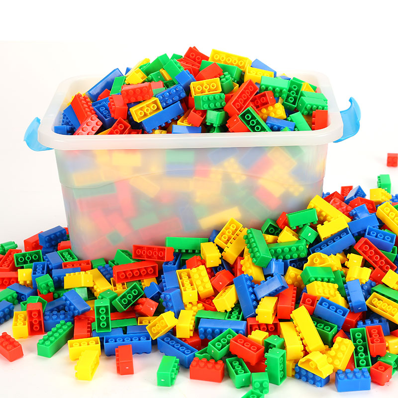 小颗粒积木玩具塑料拼装拼插1-2-3-7岁女孩男孩宝宝幼儿儿童益智