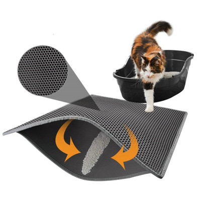 EVA双层猫砂垫防落砂宠物垫玩耍防溅猫砂盆过滤垫蹭脚垫猫咪用品