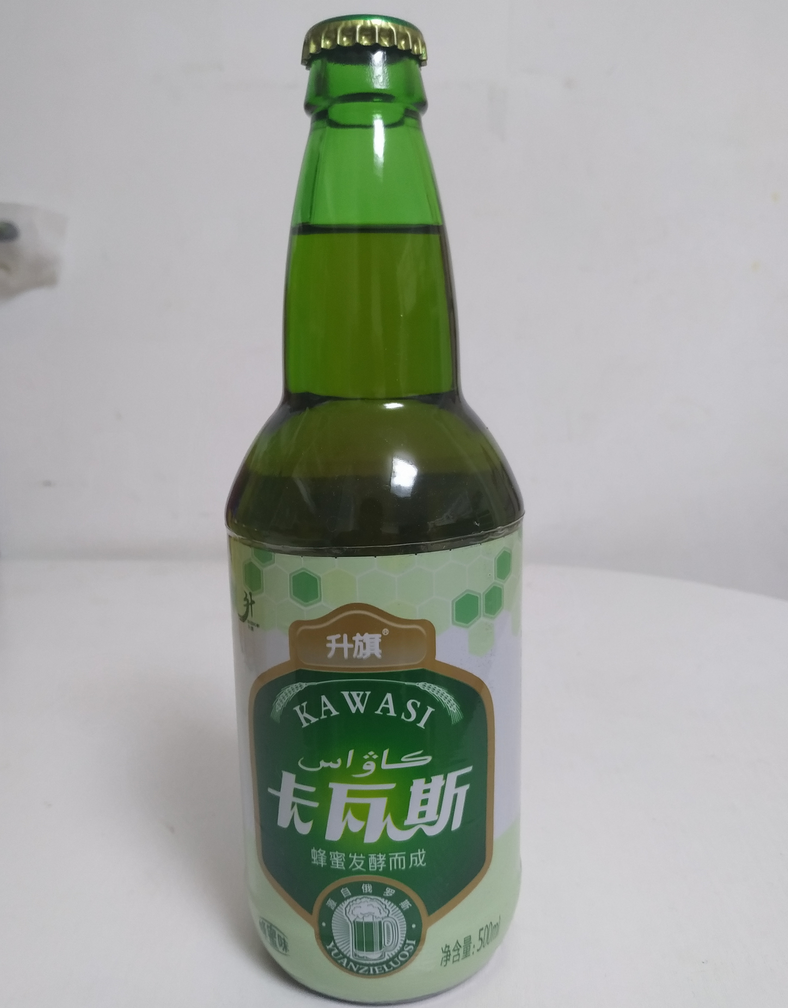 新疆升旗卡瓦斯蜂蜜味碳酸饮料KAWASI 源自俄罗斯500毫升新疆特产