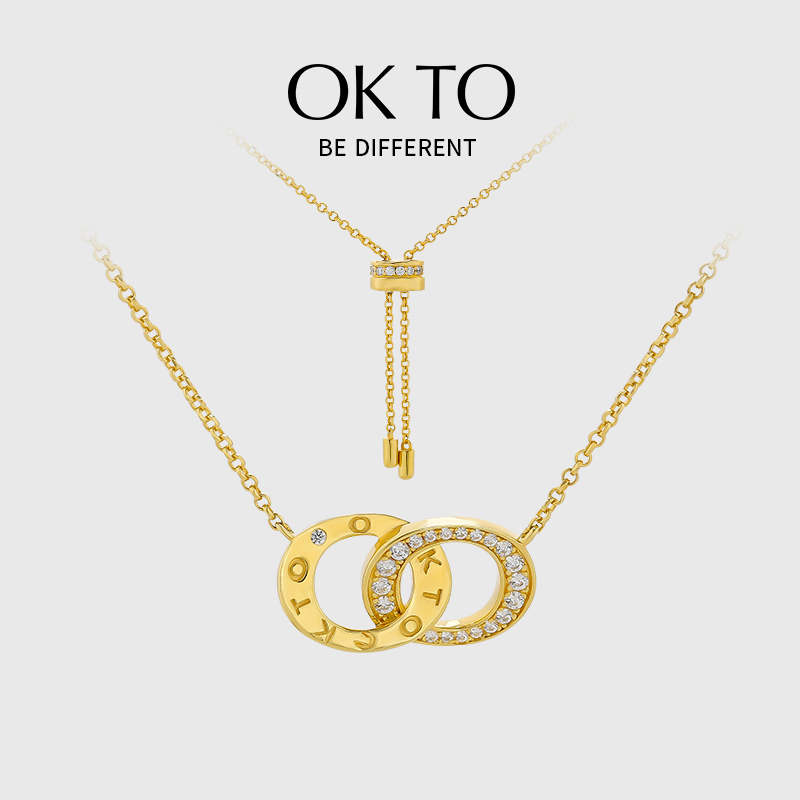 OKTO「O」系列轻奢小众项链女设计感时尚气质锁骨链原创2023新款