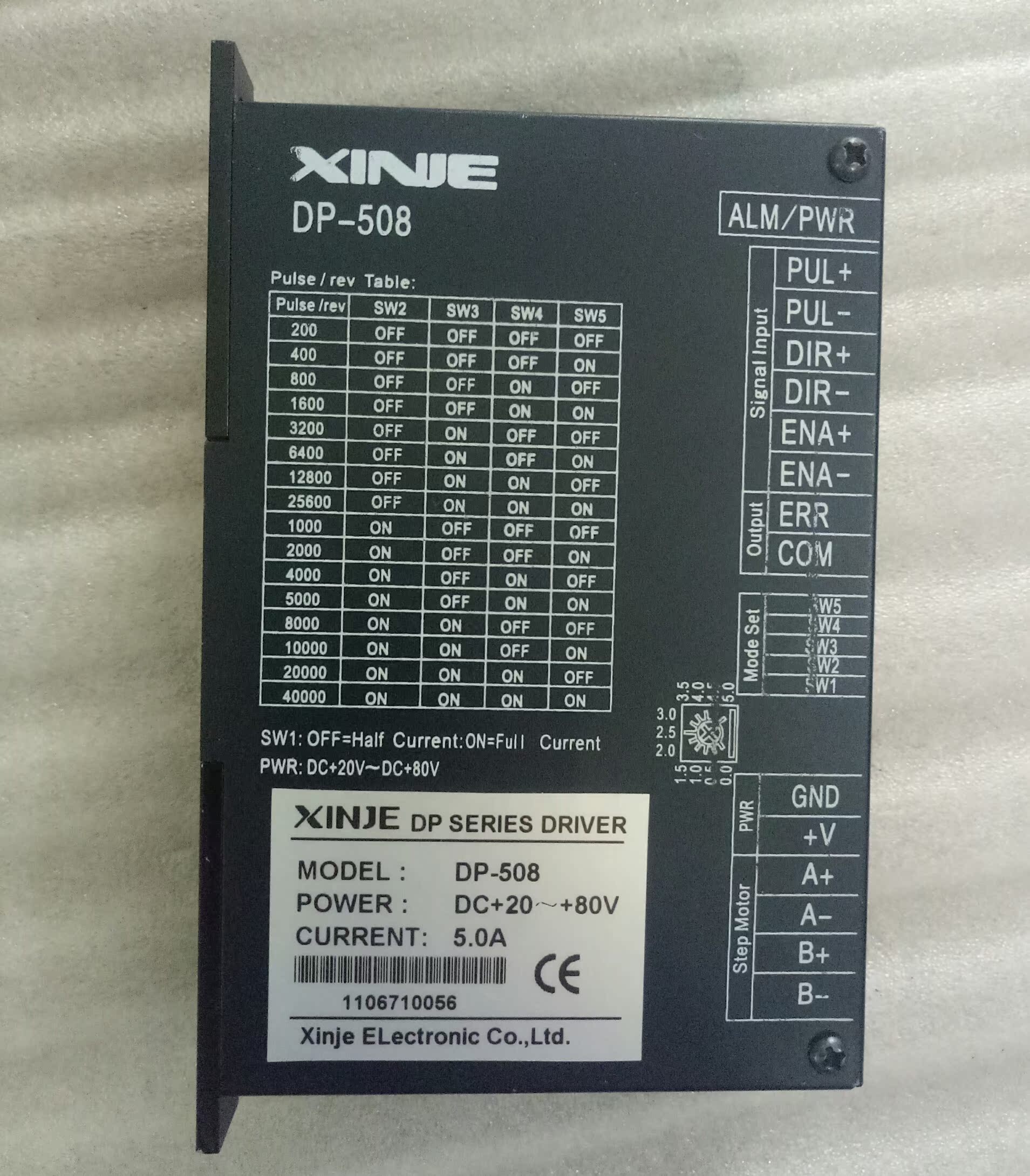 原装xinje信捷步进驱动器DP-508/508E/508D功能完好实物质量保证